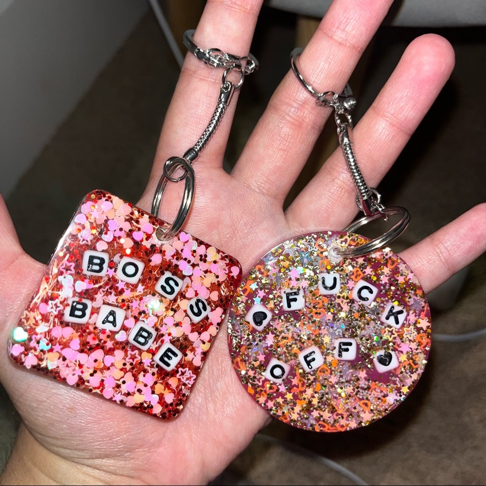Resin Girly Keychains
